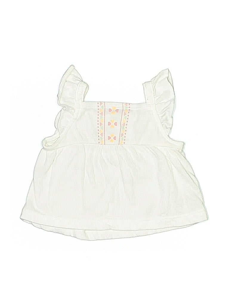 Pre-owned Just One You Made By Carter's Babies' Sleeveless Blouse In White