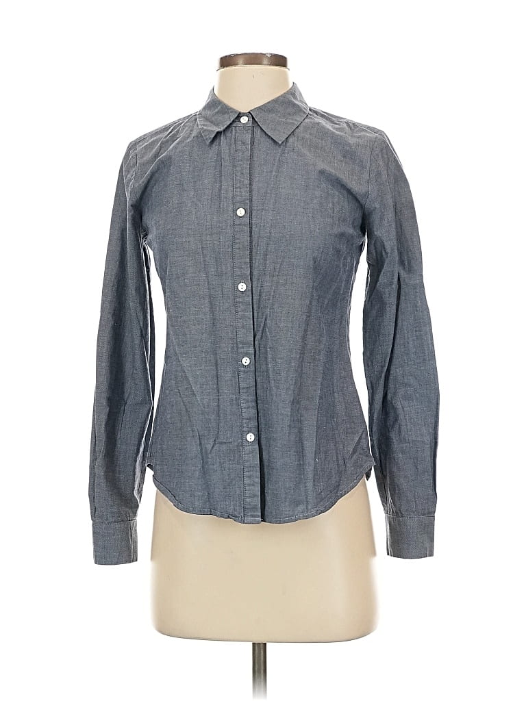 Click to view more detailed imagery on our partner's website Pre-owned Central Park West Long Sleeve Blouse In Gray