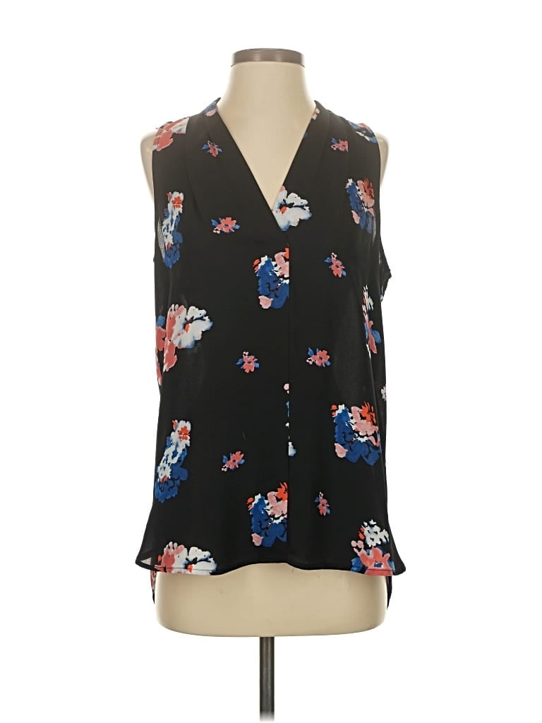 Pre-owned Vince Camuto Sleeveless Blouse In Black