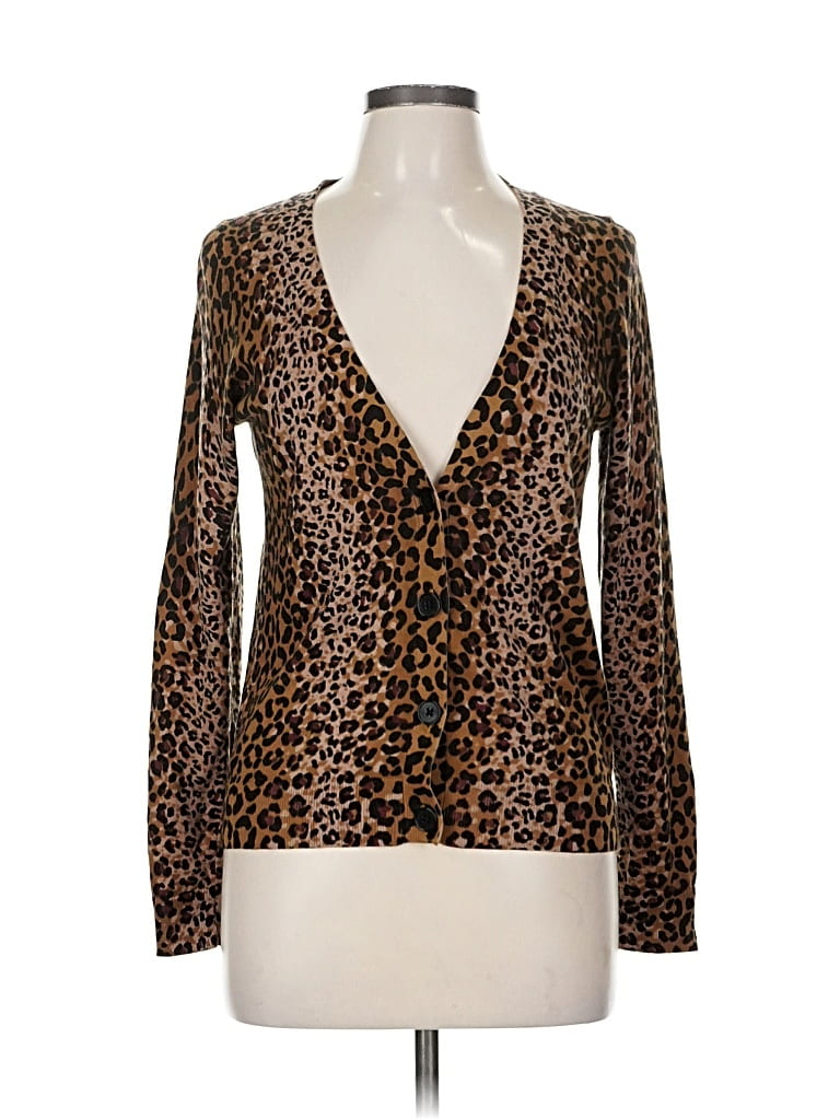 Pre-owned Talbots Cardigan Sweater In Brown