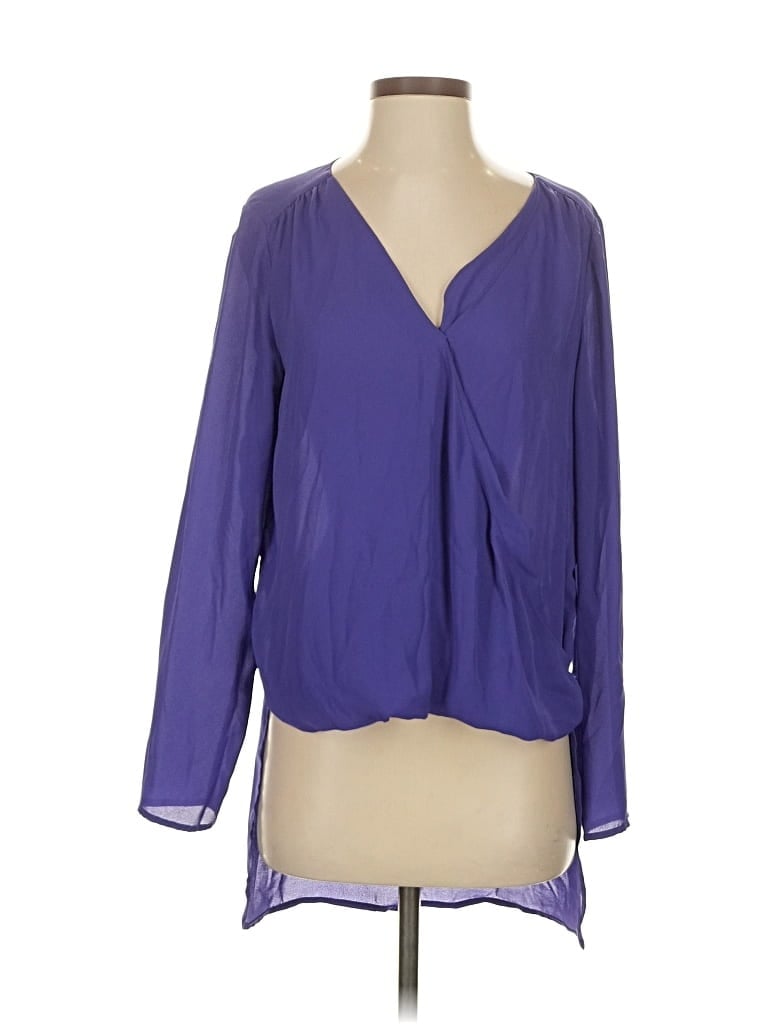 GIANNI BINI Pre-owned Long Sleeve Blouse In Purple