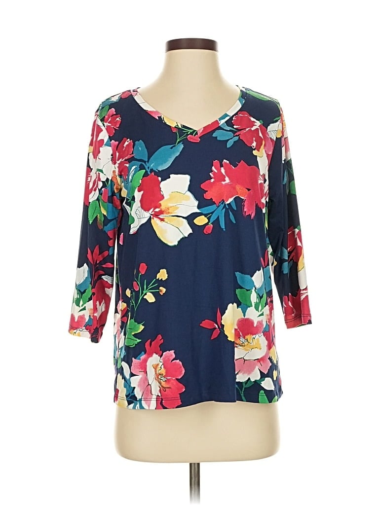 Pre-owned The Pioneer Woman 3/4 Sleeve Blouse In Blue