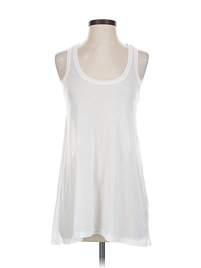 Pre-owned H&m Sleeveless T-shirt In White