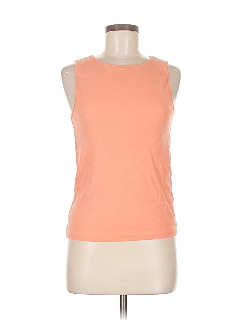 Pre-owned J.crew Factory Store Sleeveless T-shirt In Orange
