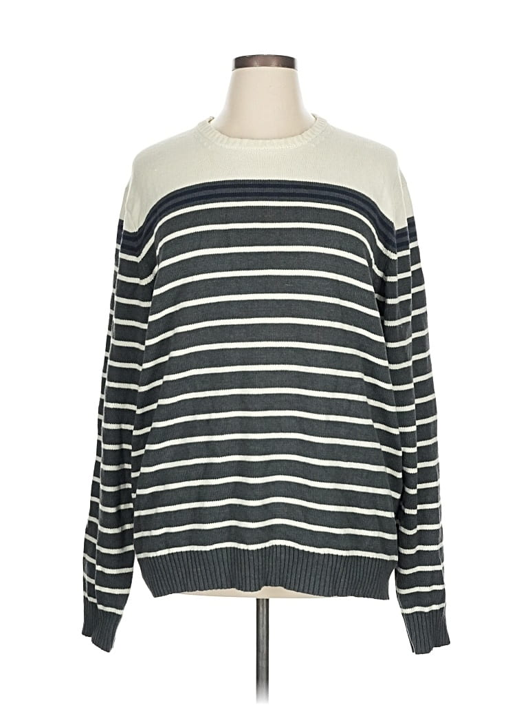 Pre-owned Izod Pullover Sweater In White