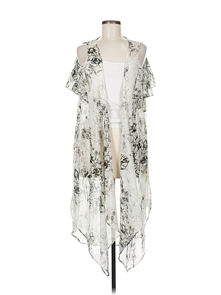 Pre-owned Bcbgmaxazria Kimono In White