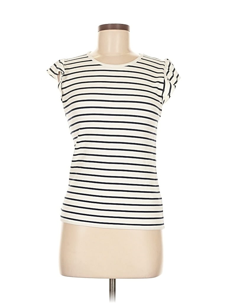 Pre-owned J.crew Factory Store Sleeveless T-shirt In White