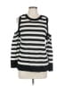 Rag & Bone/JEAN 100% Cotton Stripes Black Pullover Sweater Size L - photo 1