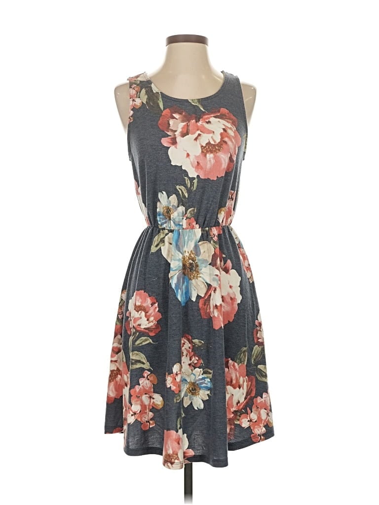 Pre-owned French Grey Casual Dress In Gray