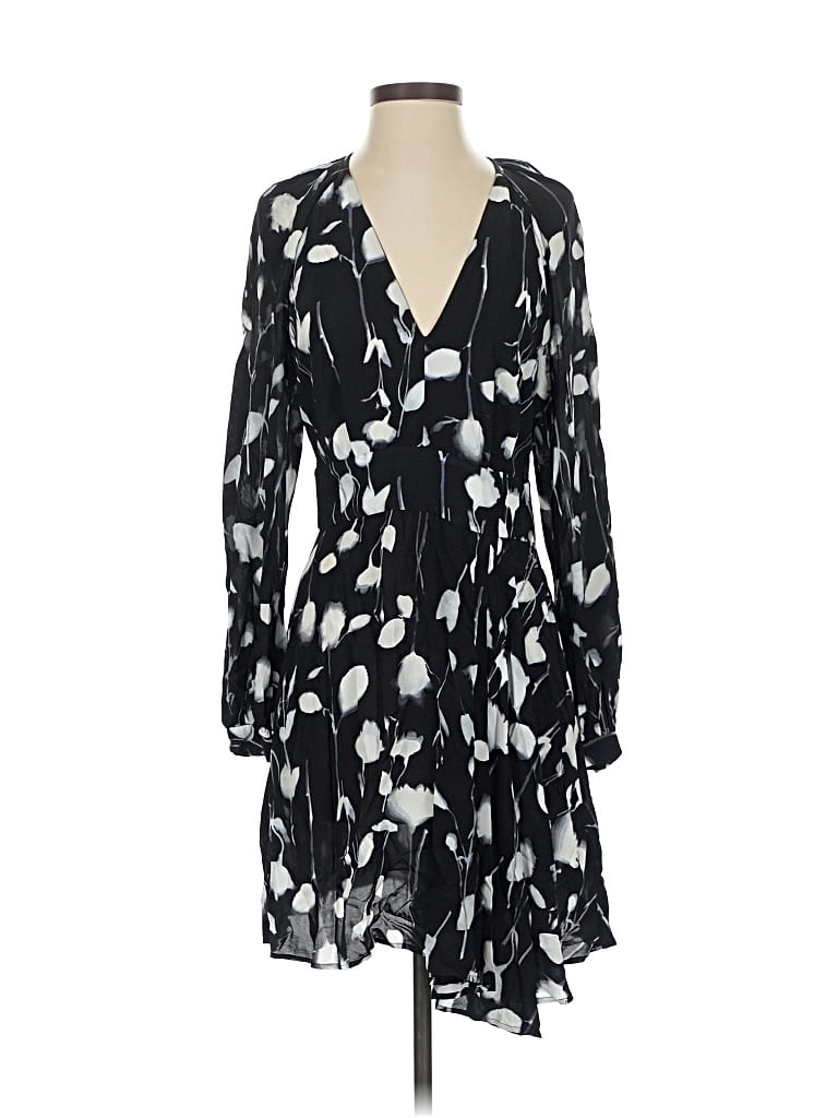 Pre-owned Equipment Casual Dress In Black