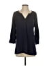 Bobi 100% Cotton Black 3/4 Sleeve Blouse Size S - photo 1
