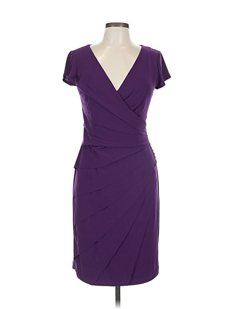 Pre-owned Maggy L Cocktail Dress In Purple