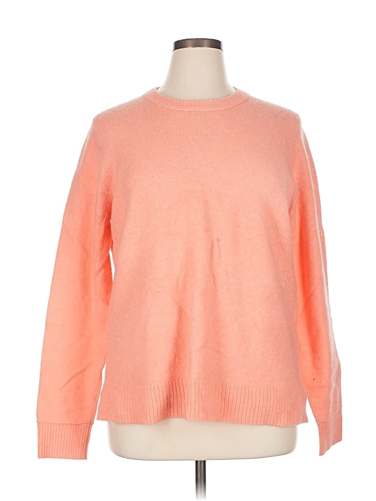 Pre-owned J.crew Factory Store Pullover Sweater In Orange