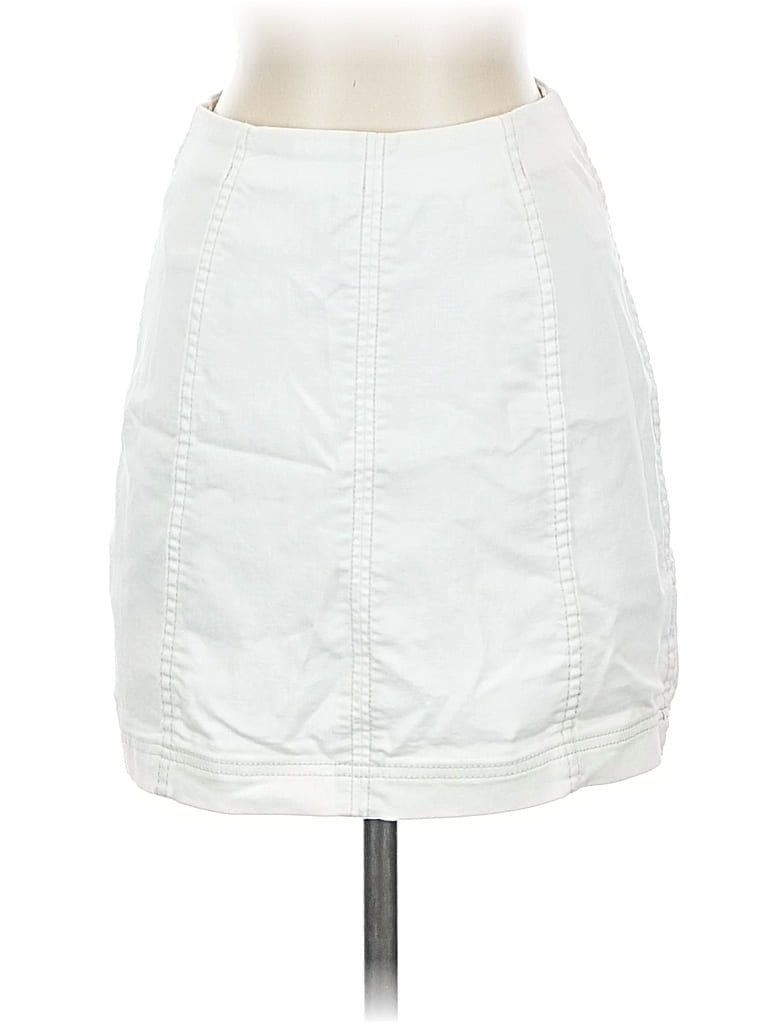 Pre-owned Free People Casual Skirt In White