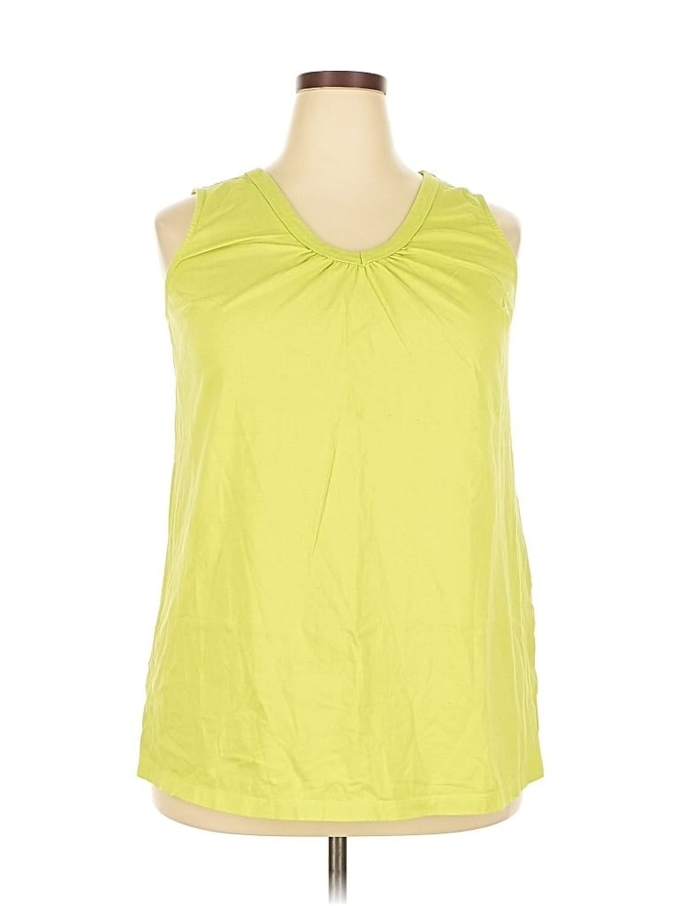 Click to view more detailed imagery on our partner's website Pre-owned Woman Within Sleeveless Blouse In Green