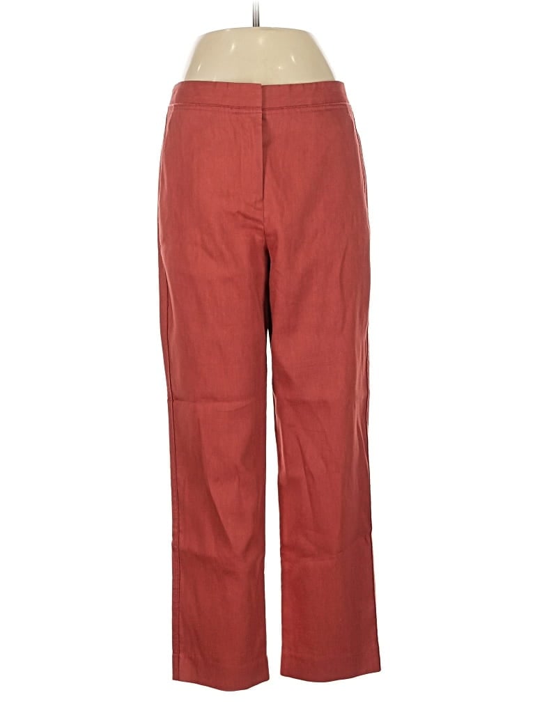 Pre-owned Tailored By Rebecca Taylor Linen Pants In Red