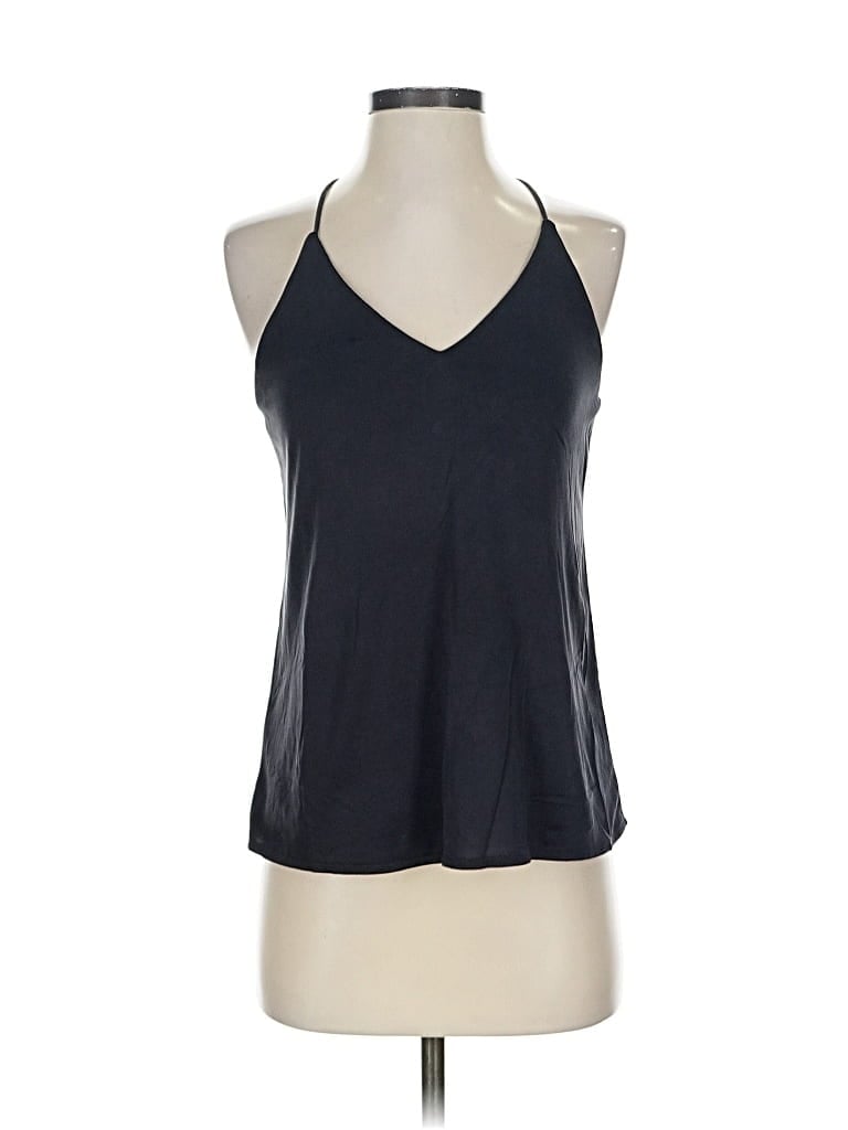 Pre-owned Ann Taylor Loft Tank Top Black Halter Neckline Tops