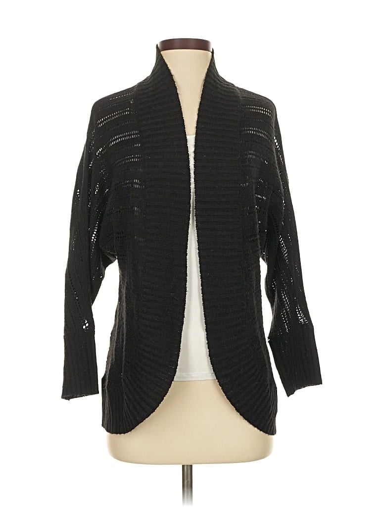 Pre-owned Fashion Bug Cardigan Sweater In Black