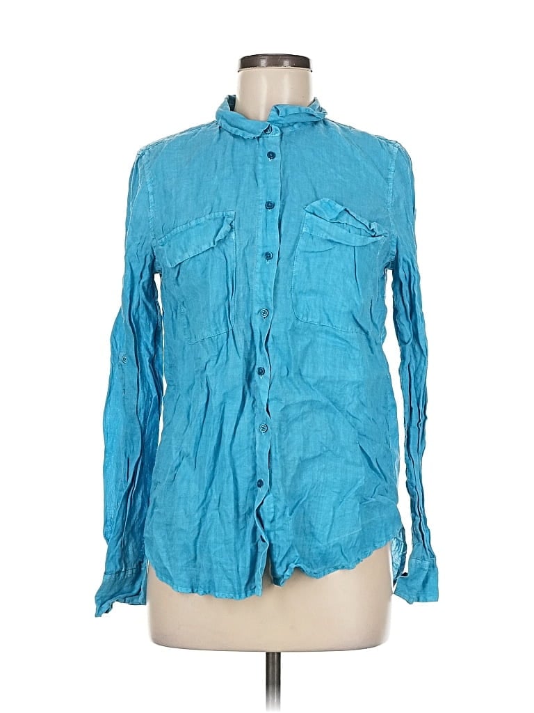 Pre-owned Calvin Klein Jeans Est.1978 Calvin Klein Jeans Long Sleeve Button Down Shirt In Blue