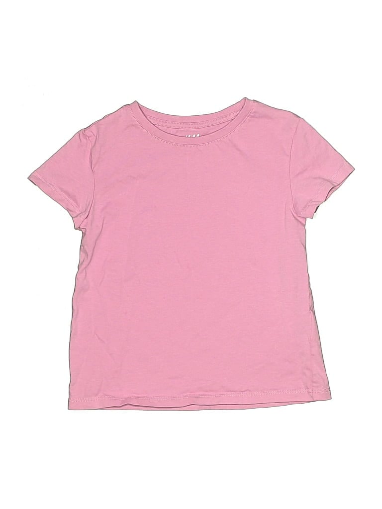Pre-owned H&m Sport Kids' Short Sleeve T-shirt In Pink