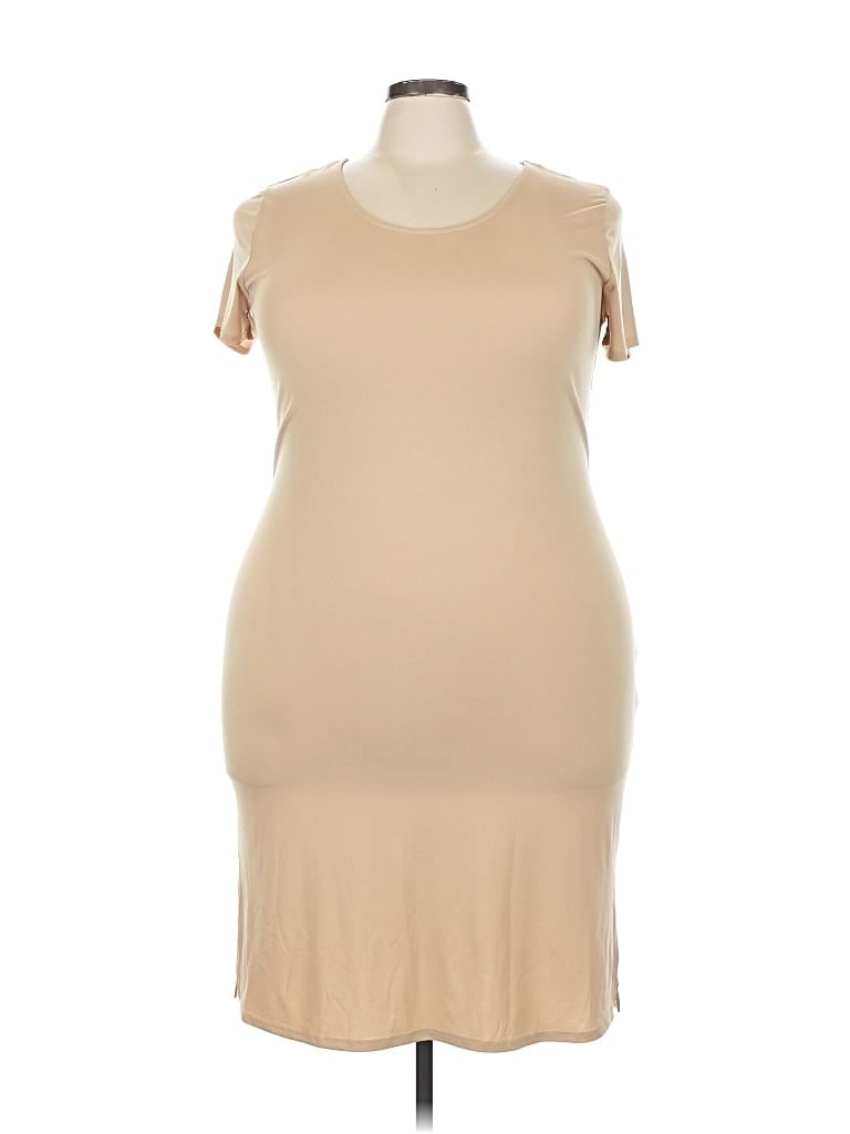 Pre-owned Assorted Brands Casual Dress In Brown