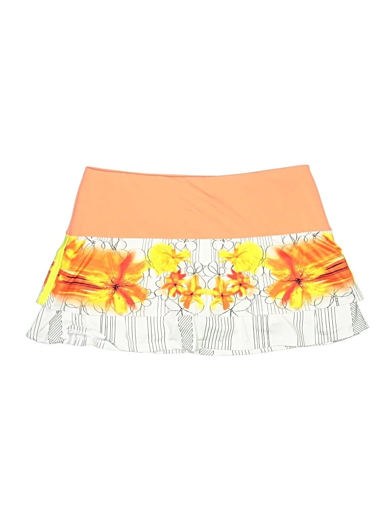 Pre-owned Lucky In Love Casual Skirt In Orange