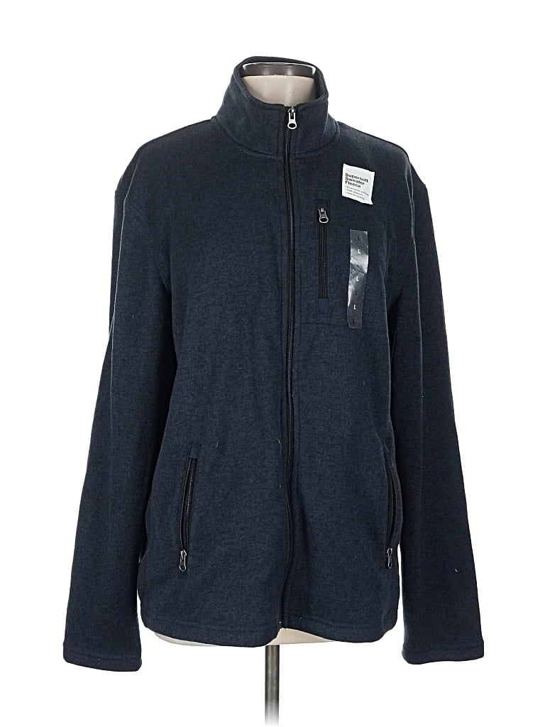 Pre-owned Sonoma Goods For Life Zip Up Hoodie In Blue