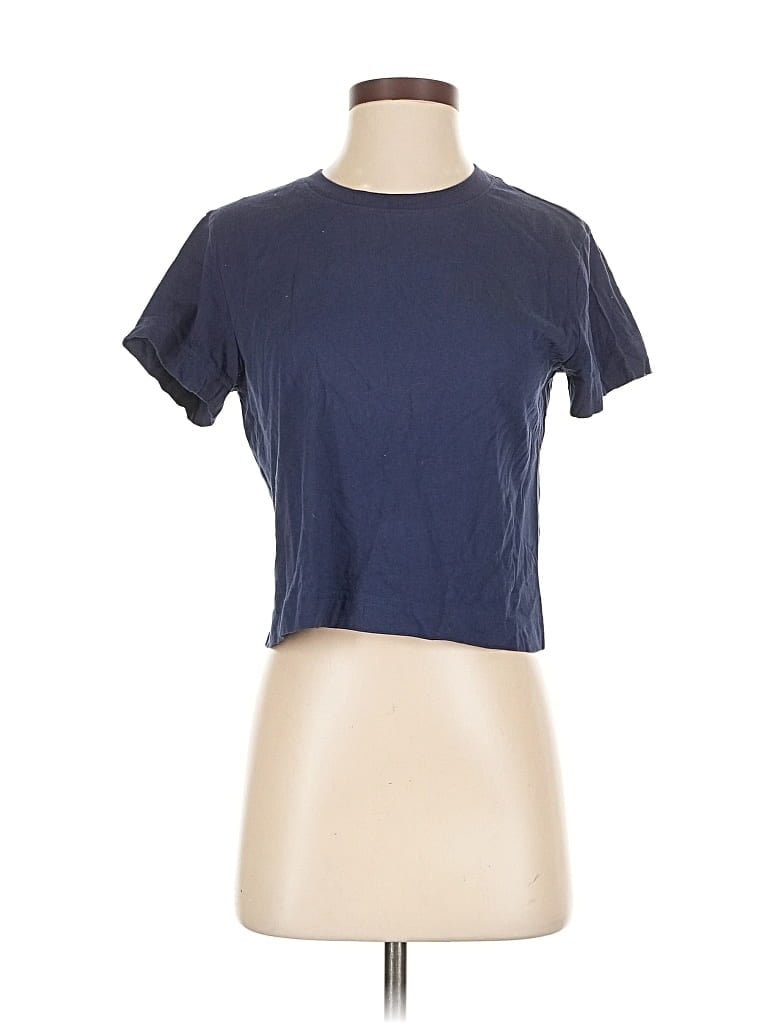 Pre-owned Victoria's Secret Pink Short Sleeve T-shirt In Blue