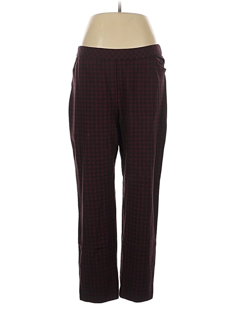 Pre-owned Jjill Casual Pants In Burgundy