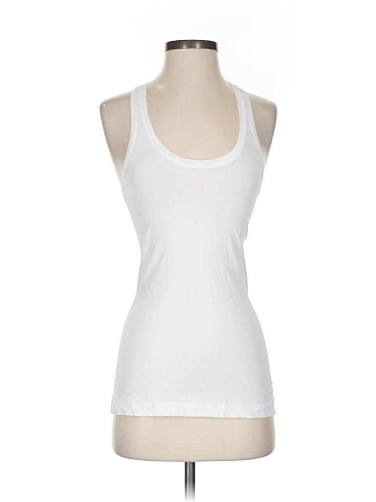 Pre-owned Lululemon Athletica Tank Top Ivory Halter Neckline Tops In White