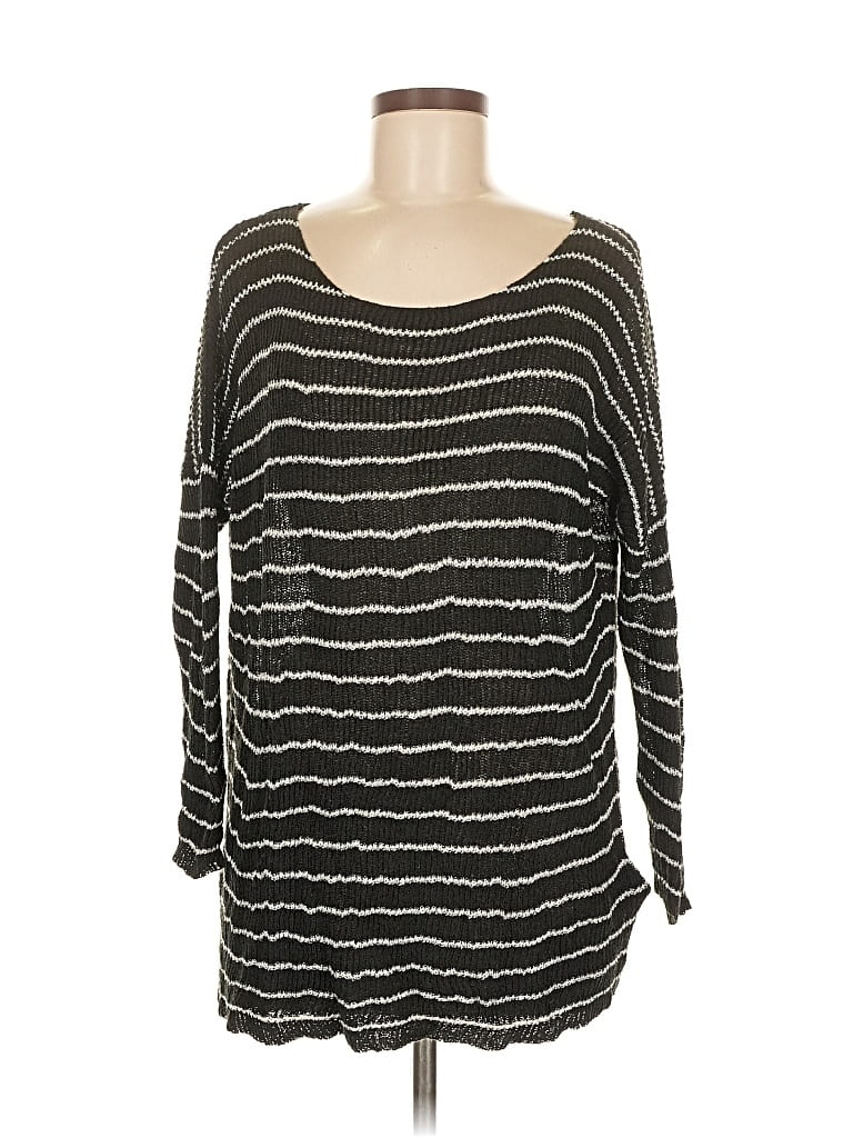 Pre-owned Divided By H&m Pullover Sweater In Black