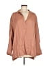 Lou & Grey Tan Long Sleeve Blouse Size M - photo 1