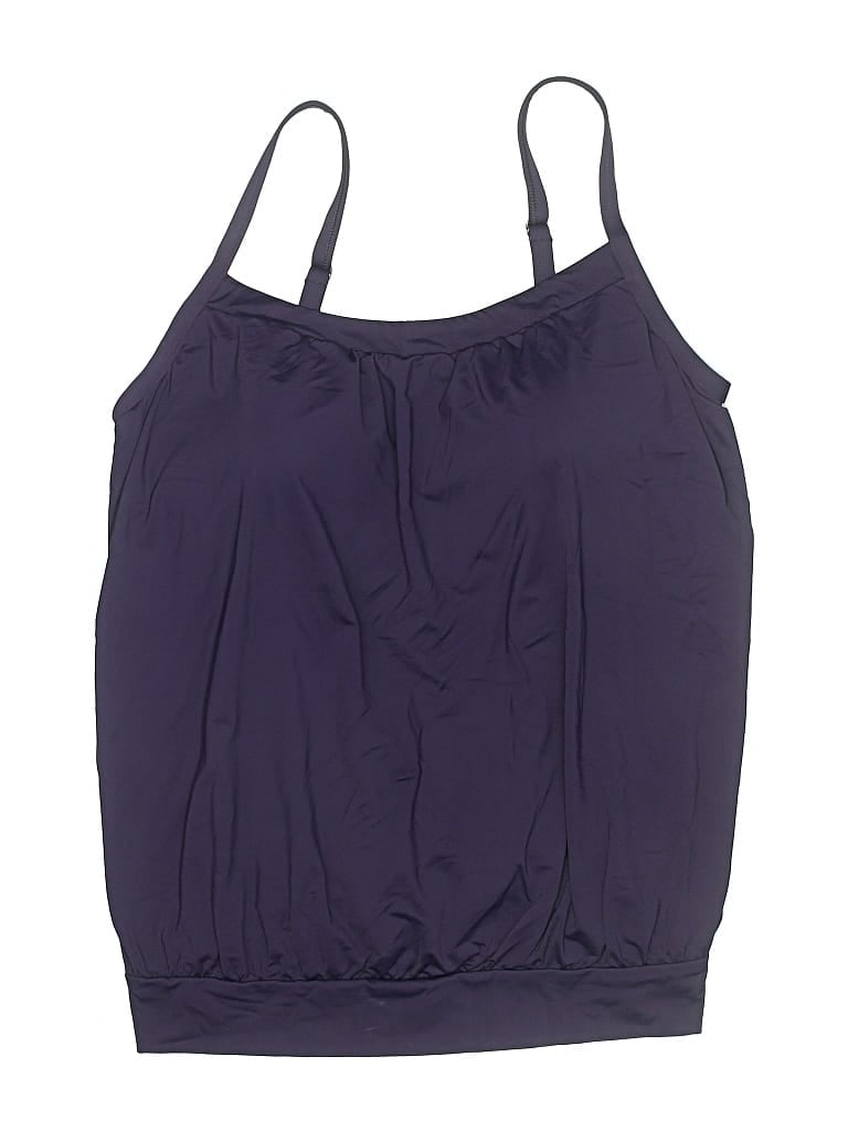 Pre-owned Lands' End Swimsuit Top Purple Swimwear