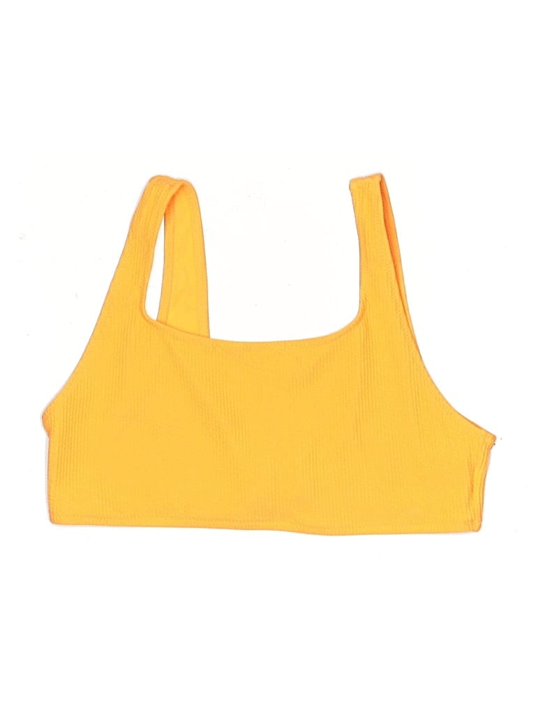 Pre-owned H&m Swimsuit Top Yellow Swimwear