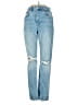 Zara Hearts Blue Jeans Size 0 - photo 1