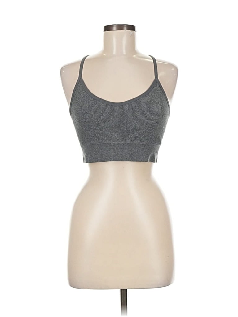 Pre-owned Maurices Tank Top Gray Halter Neckline Tops