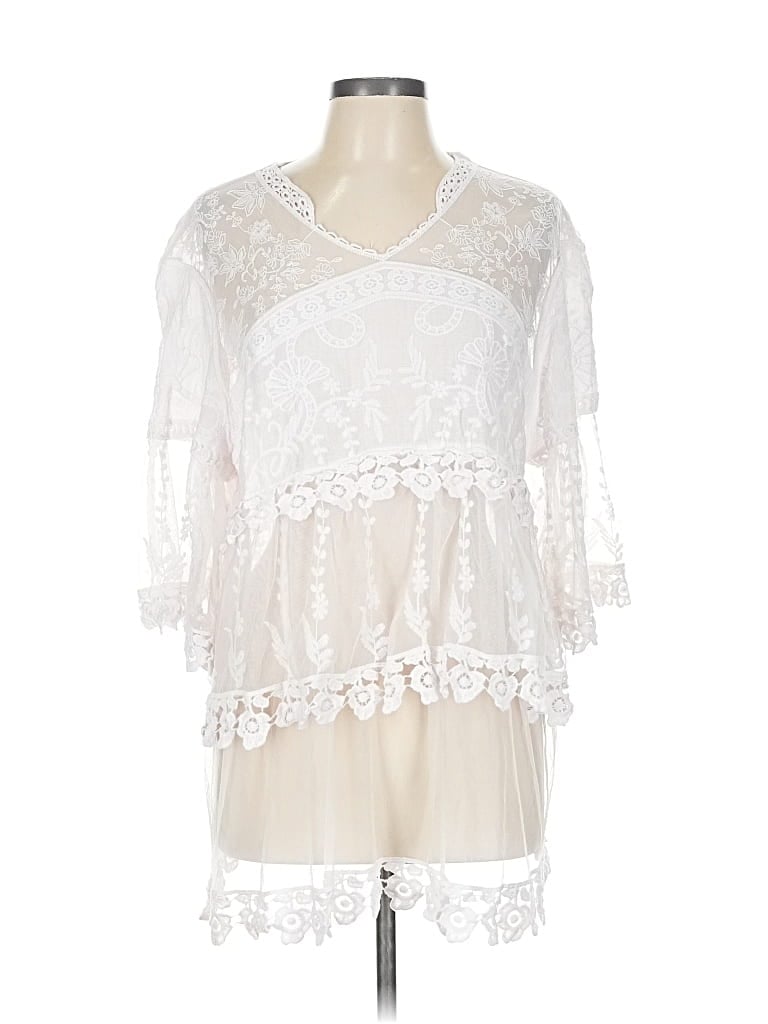 Click to view more detailed imagery on our partner's website Pre-owned Joh Long Sleeve Blouse In White