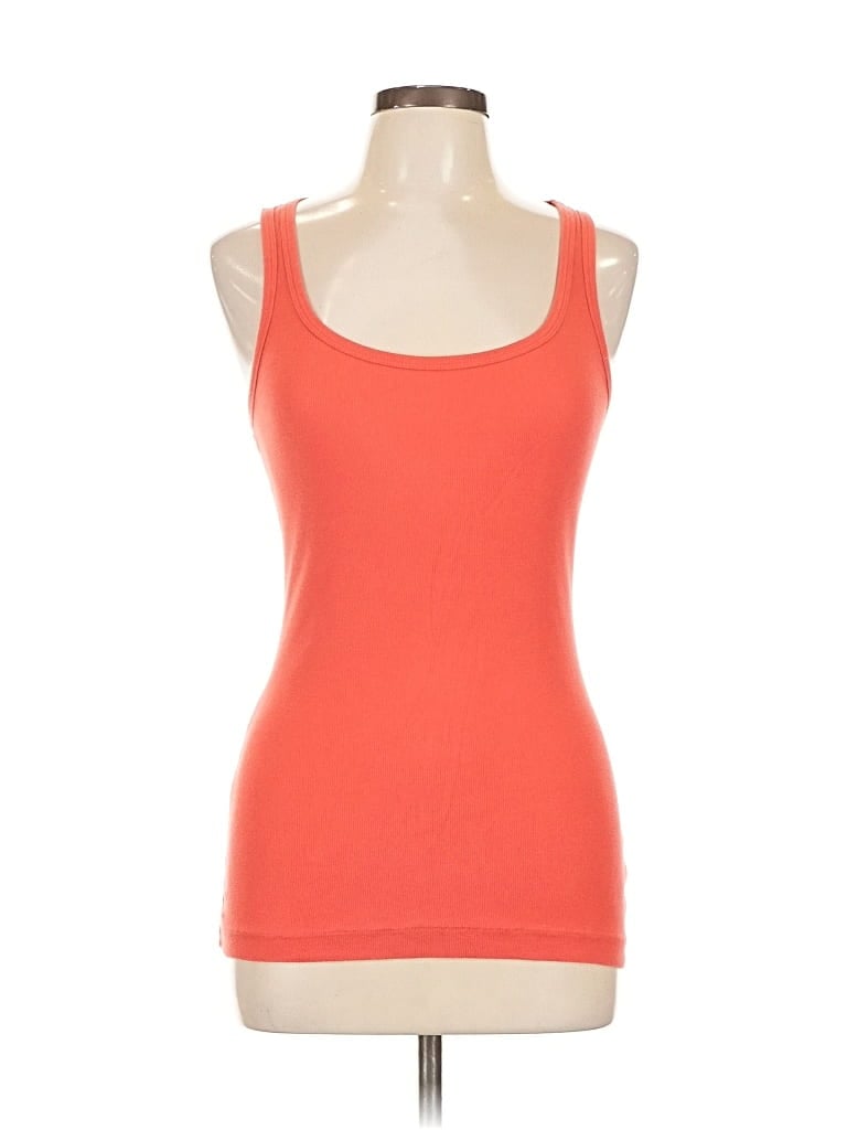 Pre-owned Banana Republic Tank Top Orange Strapless Neckline Tops