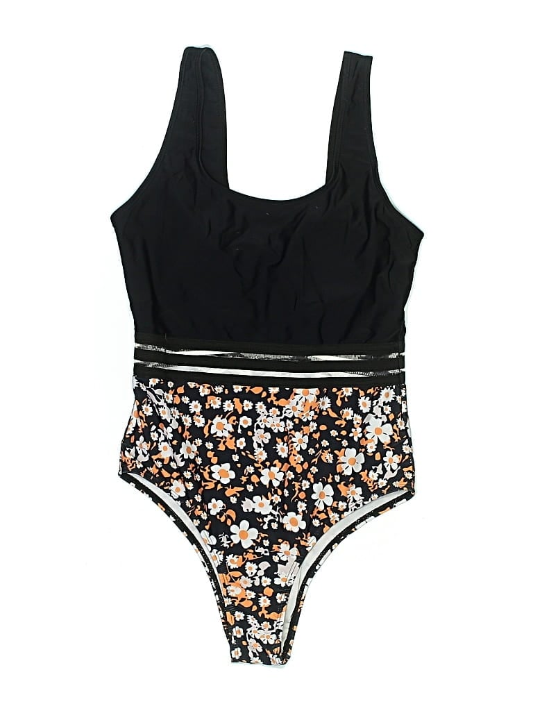 Pre-owned Unbranded One Piece Swimsuit In Black