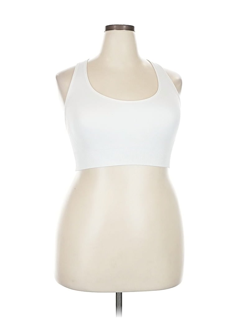 Pre-owned All In Motion Tank Top White Halter Neckline Tops