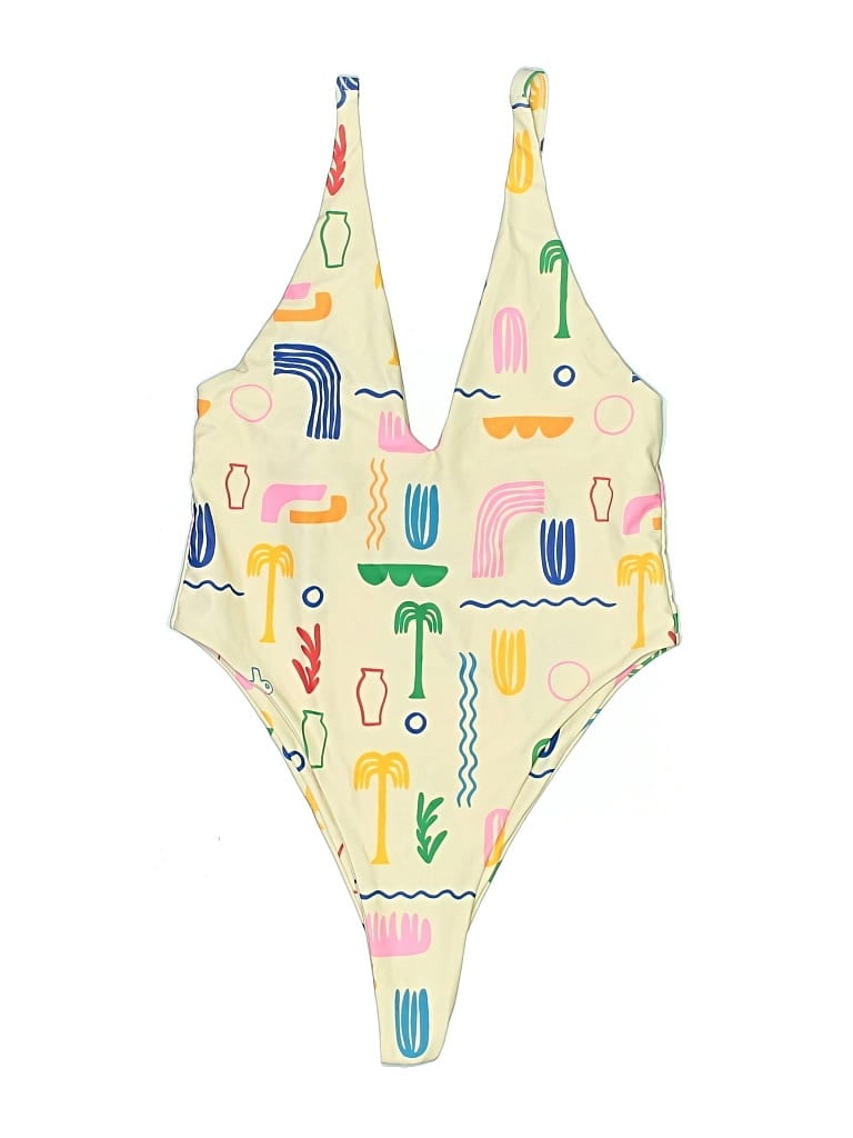 Pre-owned Unbranded One Piece Swimsuit In White