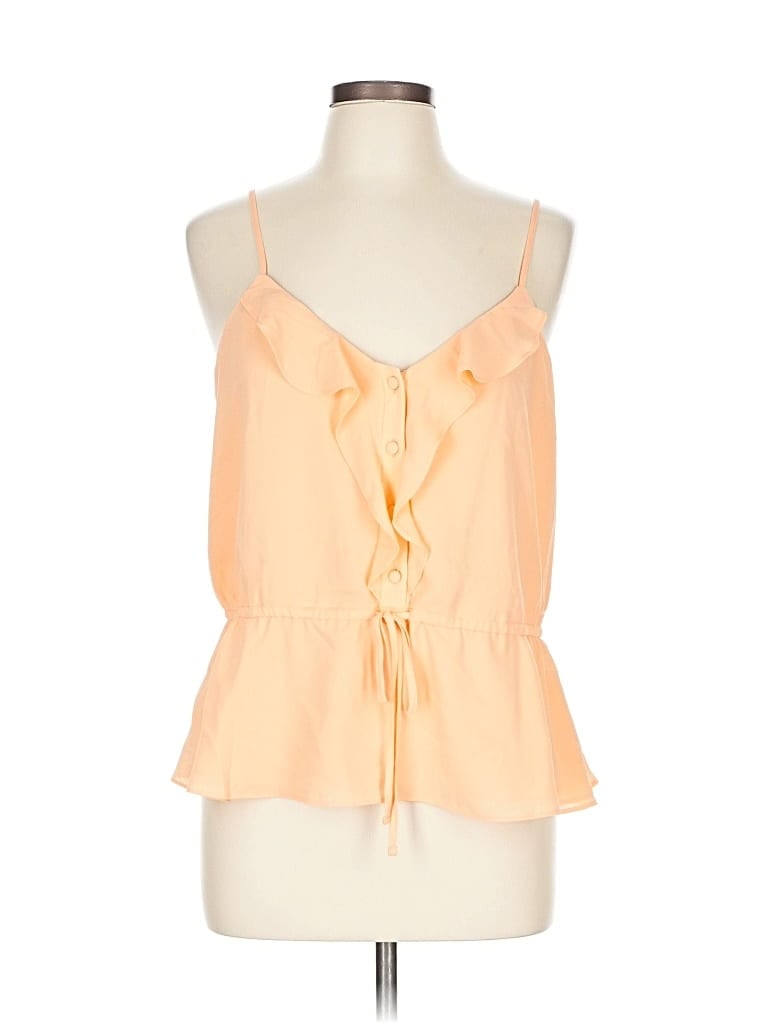 EXPRESS Pre-owned Tank Top Orange Halter Neckline Tops