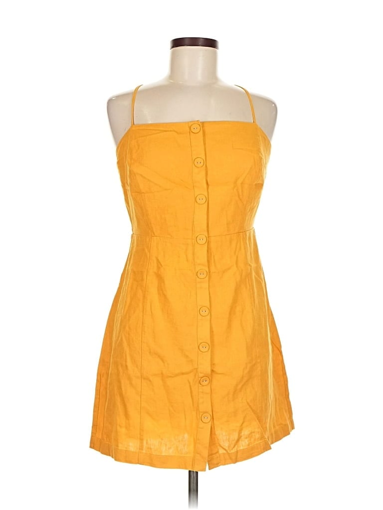 Pre-owned Forever 21 Casual Dress In Yellow