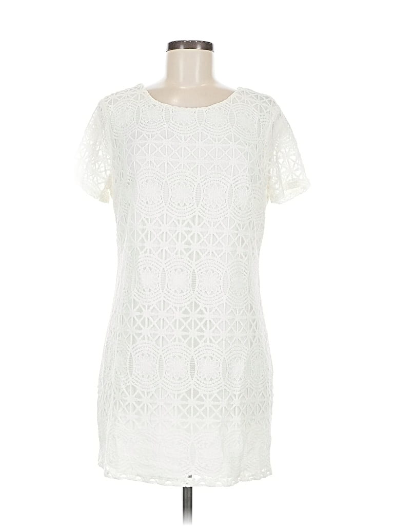 Pre-owned Lulus Casual Dress In White