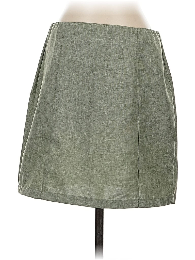 Pre-owned Shein Casual Skirt In Green