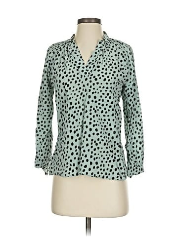 Tucker 3/4 Sleeve Silk Top (view 1)