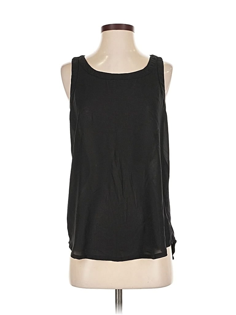 Pre-owned Japna Sleeveless Blouse In Black