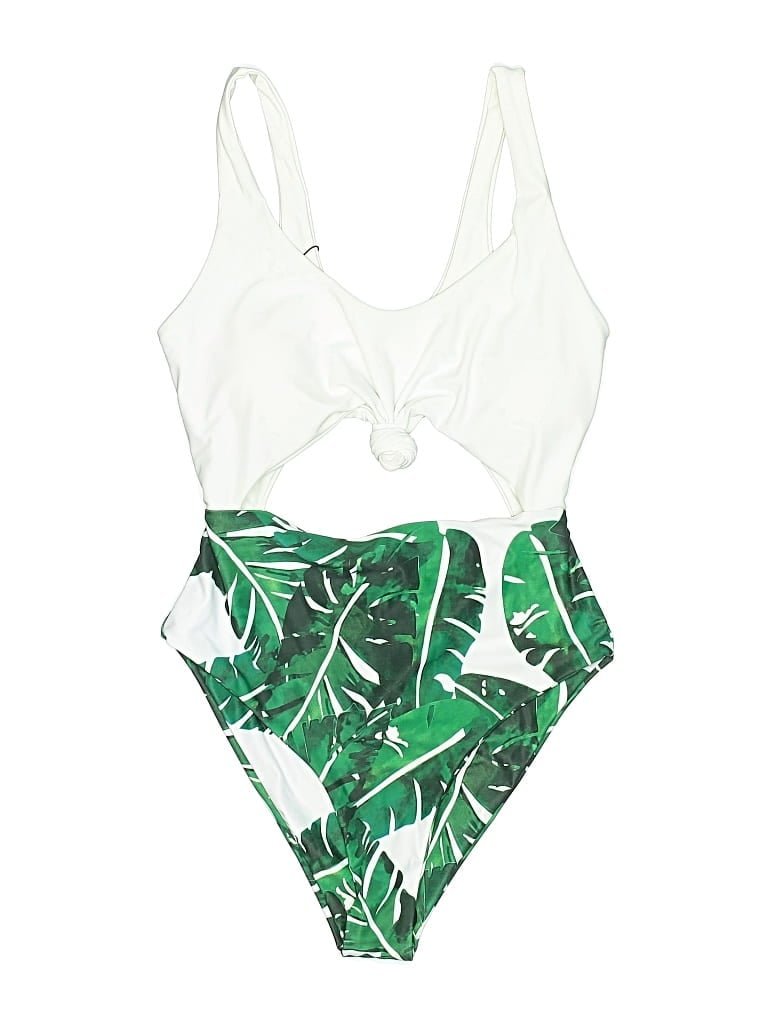 Zaful One Piece Swimsuit In Green