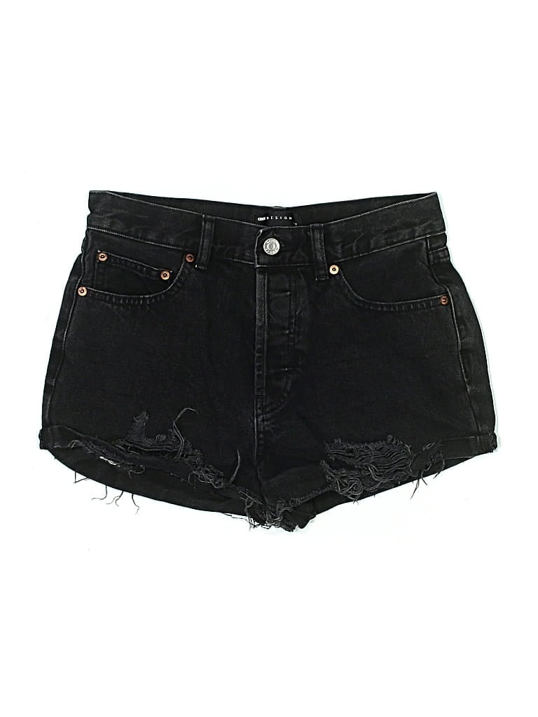 Pre-owned Asos Design Denim Shorts In Black