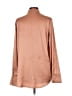 Finesse Metallic Brown Long Sleeve Blouse Size L - photo 2
